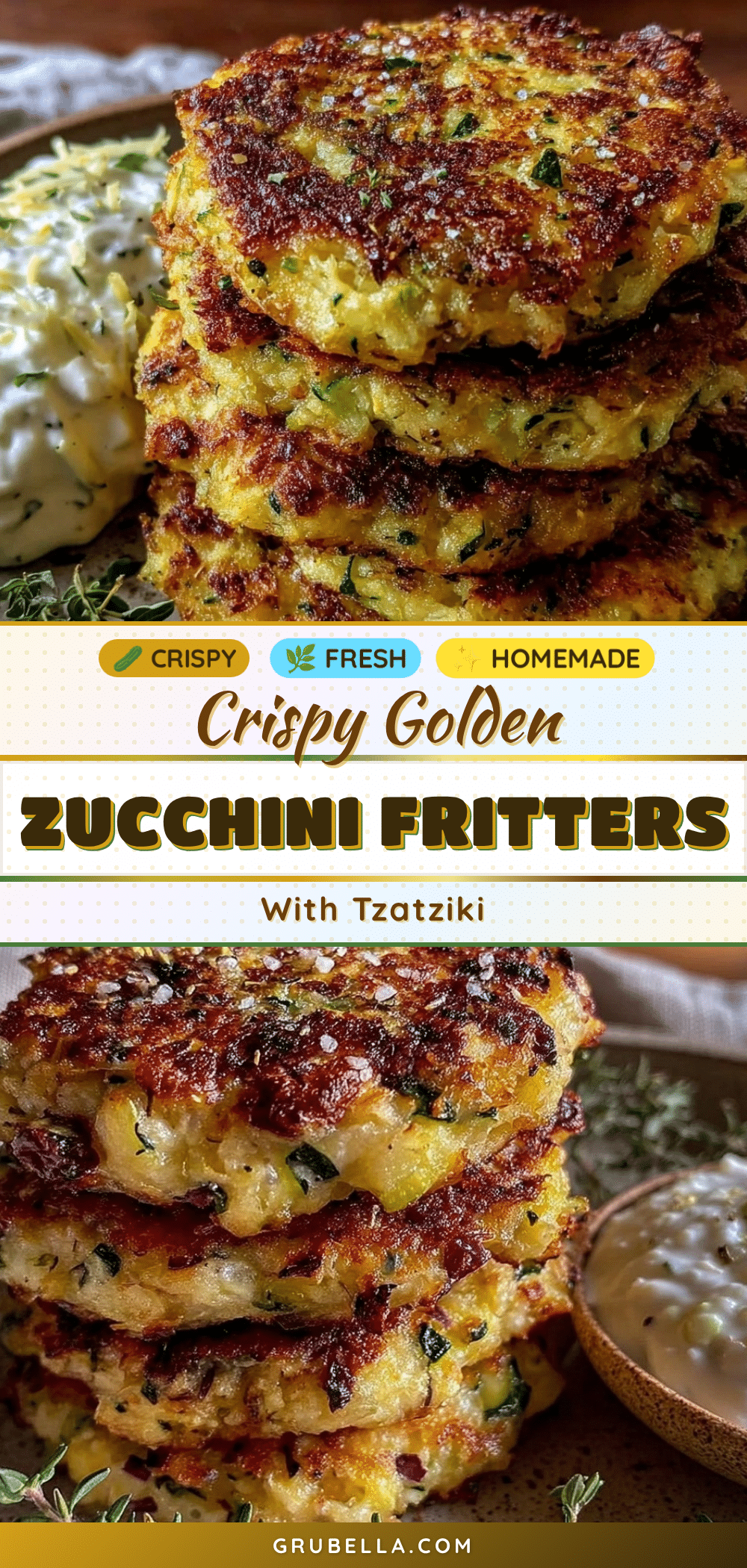 crispy baked zucchini fritters recipe