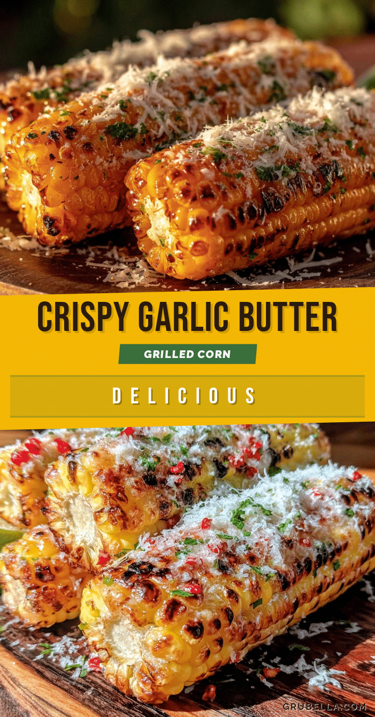 crispy garlic butter grilled corn recipe