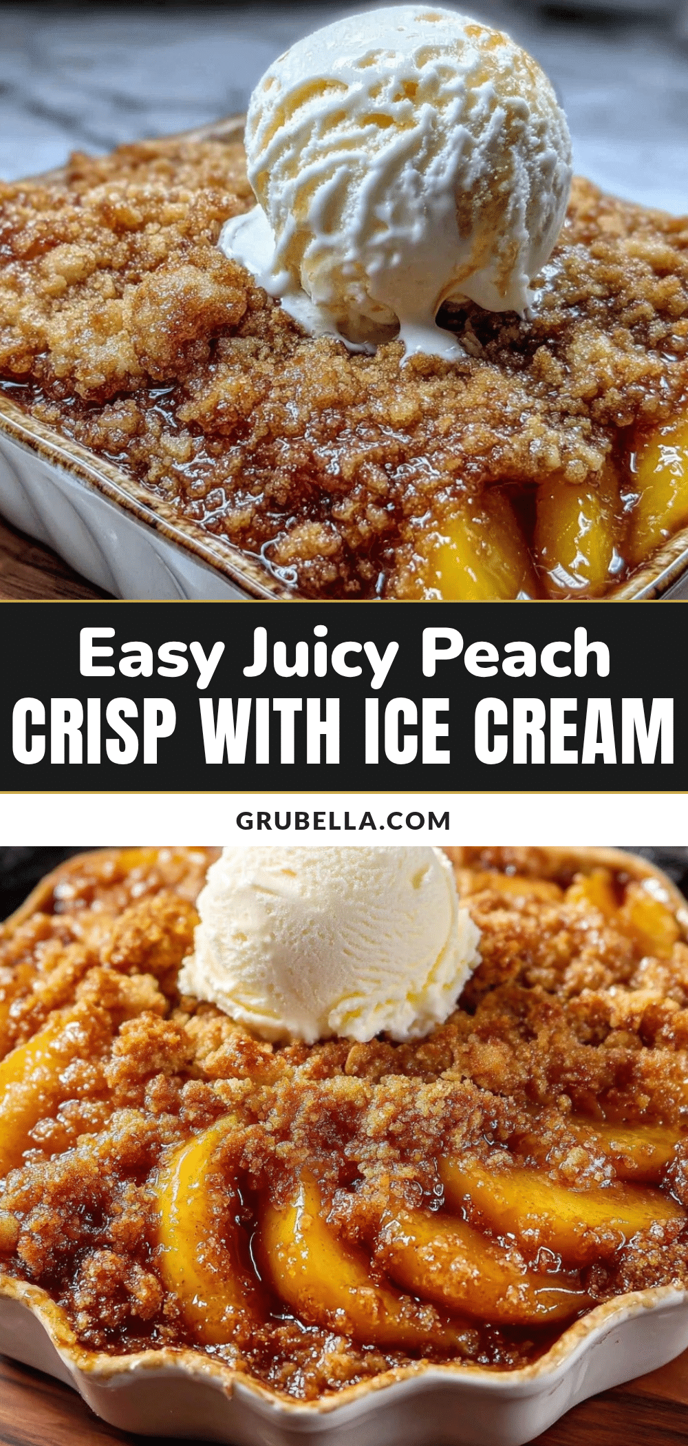 easy juicy peach crisp recipe