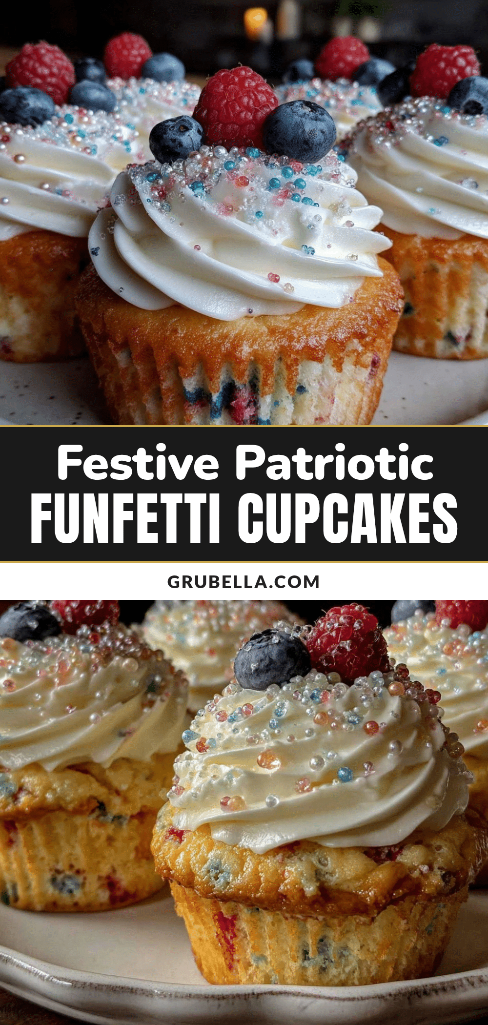 festive patriotic funfetti cupcakes recipe