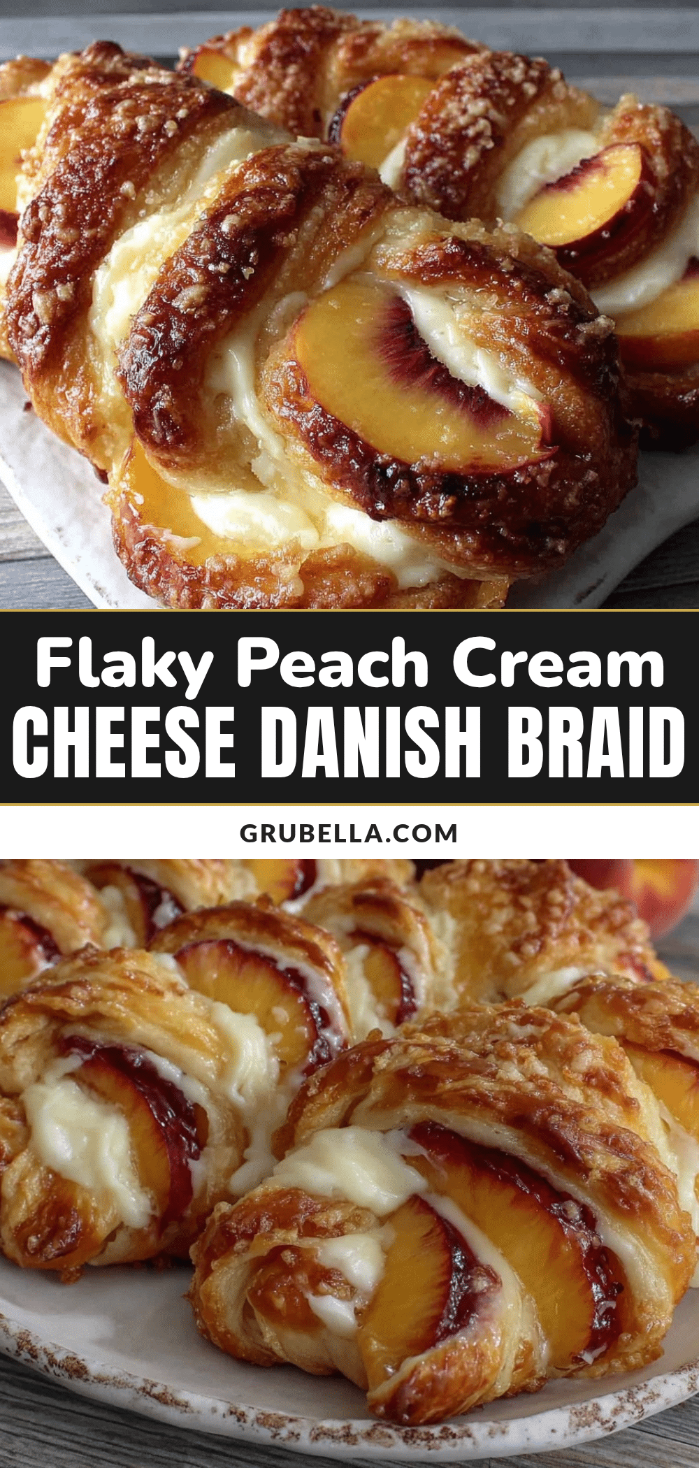 flaky peach cream cheese danish braid recipe