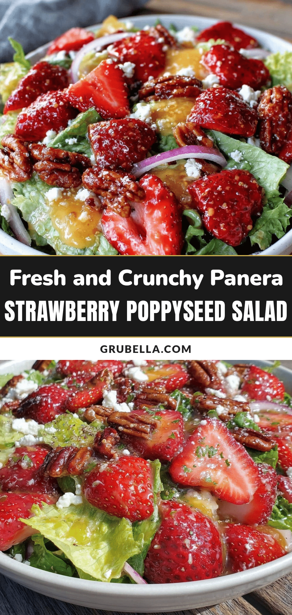 Fresh Panera Strawberry Poppyseed Salad recipe