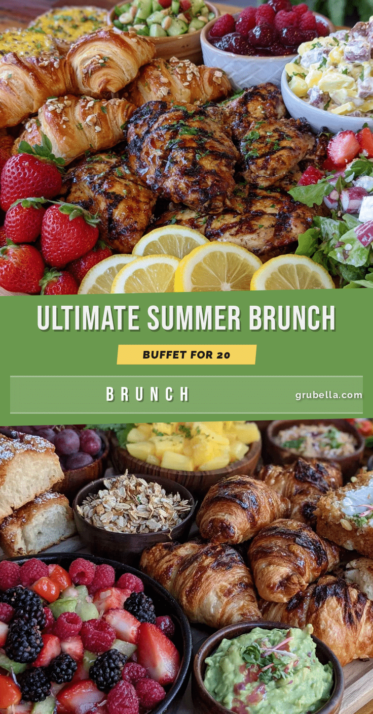 fresh summer brunch buffet menu recipe
