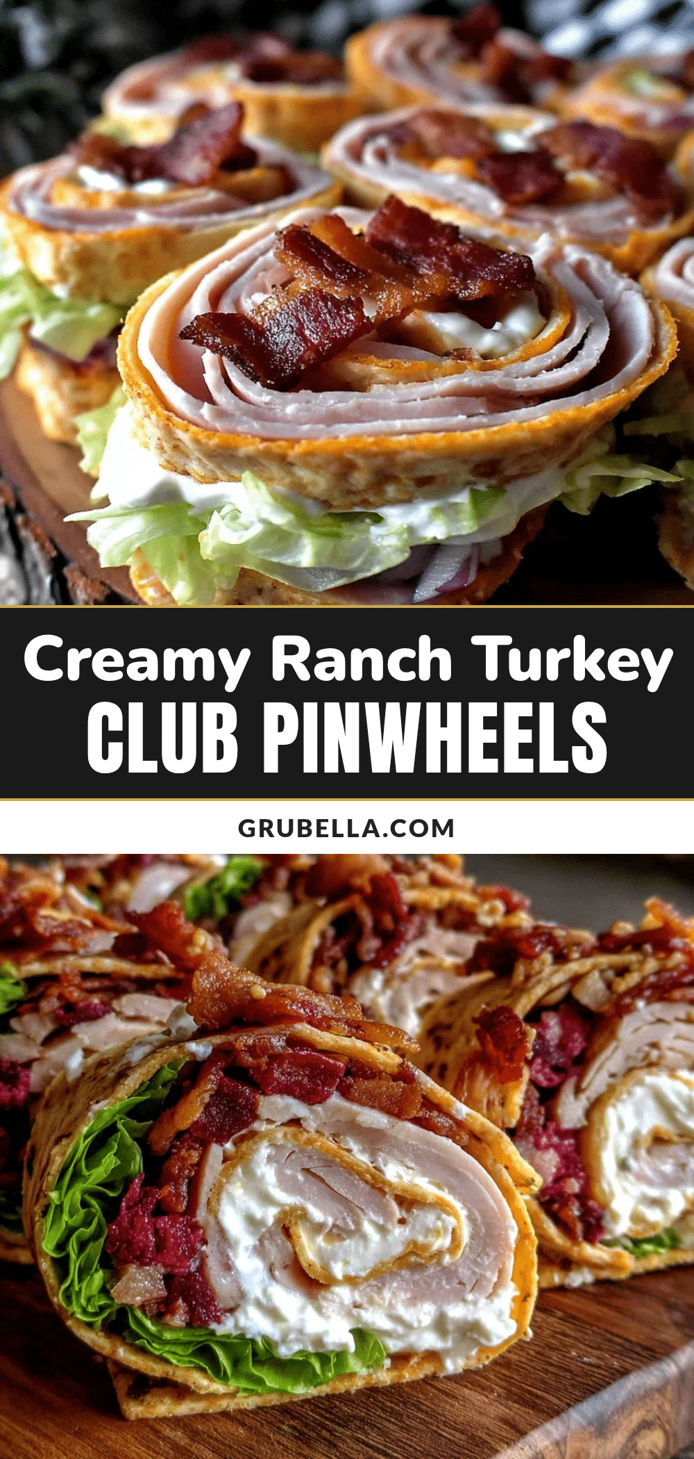 Fresh Turkey Club Pinwheels recipe