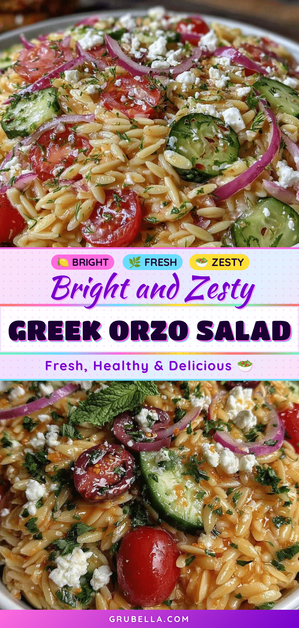 Greek orzo pasta salad recipe