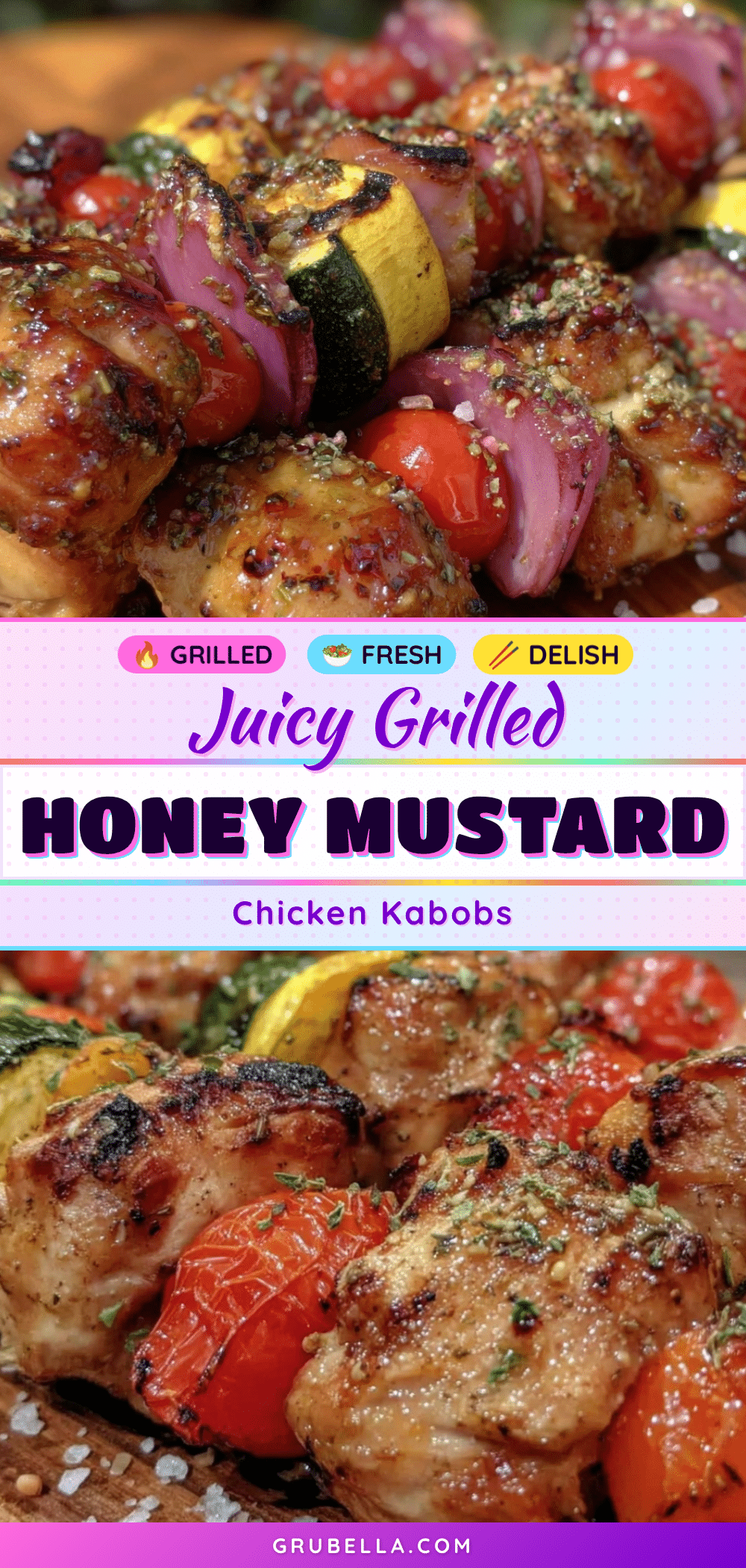grilled honey mustard chicken kabobs recipe