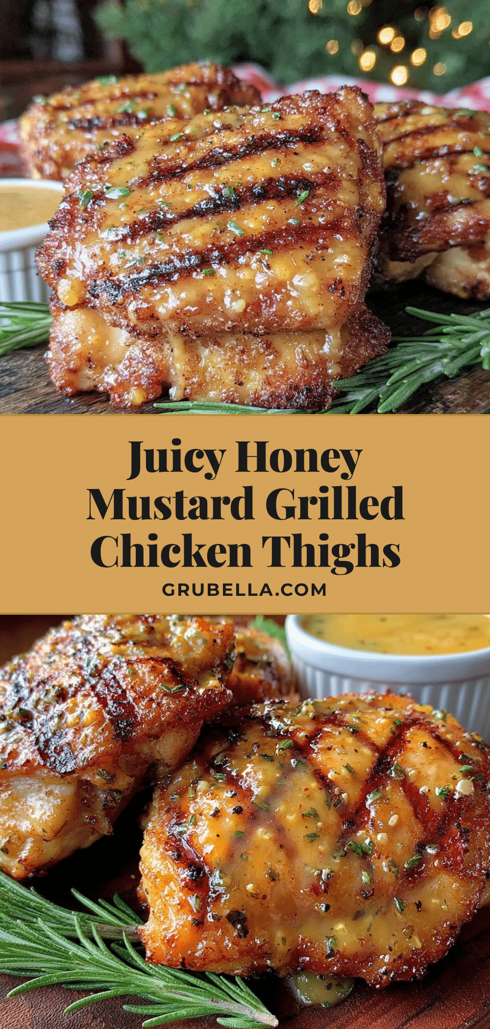 honey mustard grilled chicken thighs recipe
