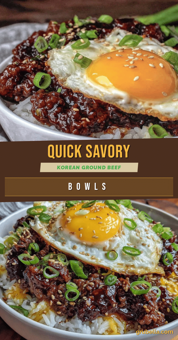 quick korean ground beef rice bowls recipe