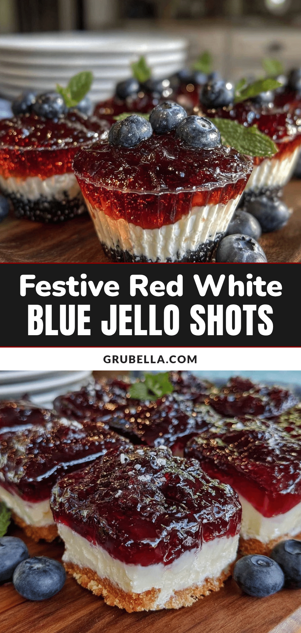 red white and blue jello shots recipe