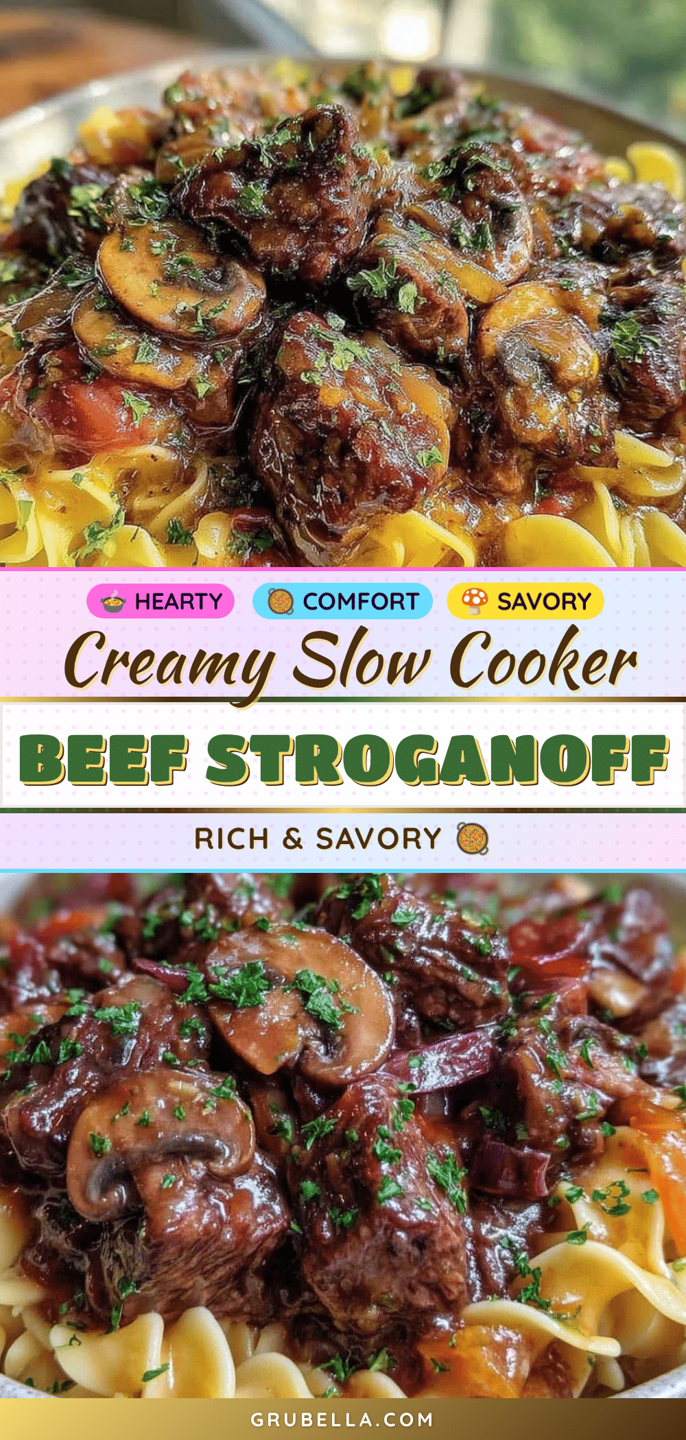 slow cooker beef stroganoff recipe
