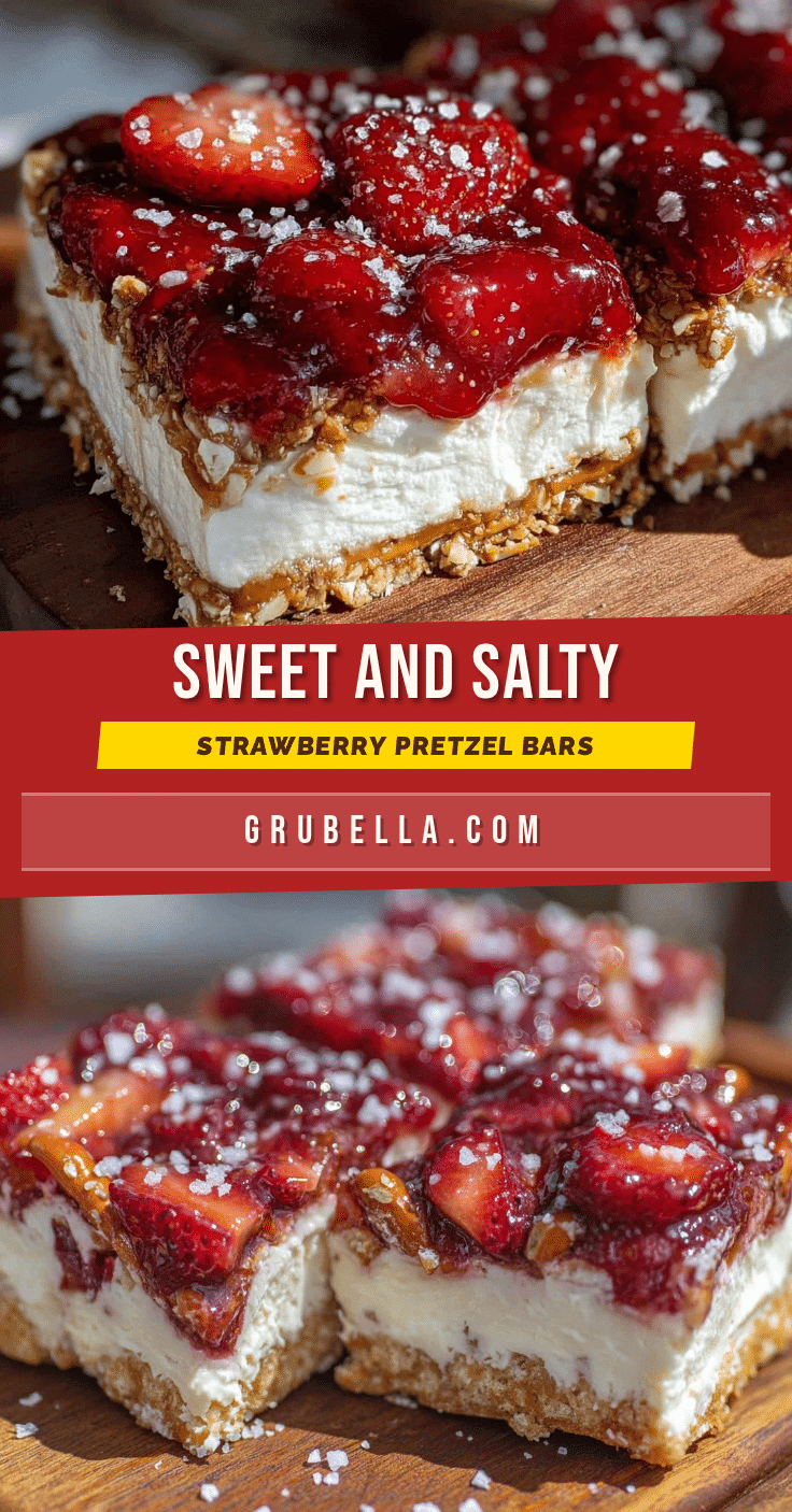 strawberry pretzel salad bars recipe