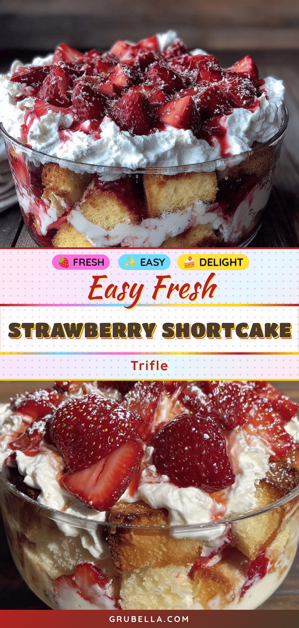 strawberry shortcake trifle recipe
