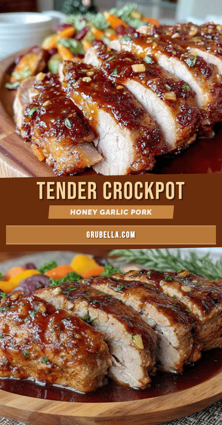 tender crockpot honey garlic pork tenderloin recipe