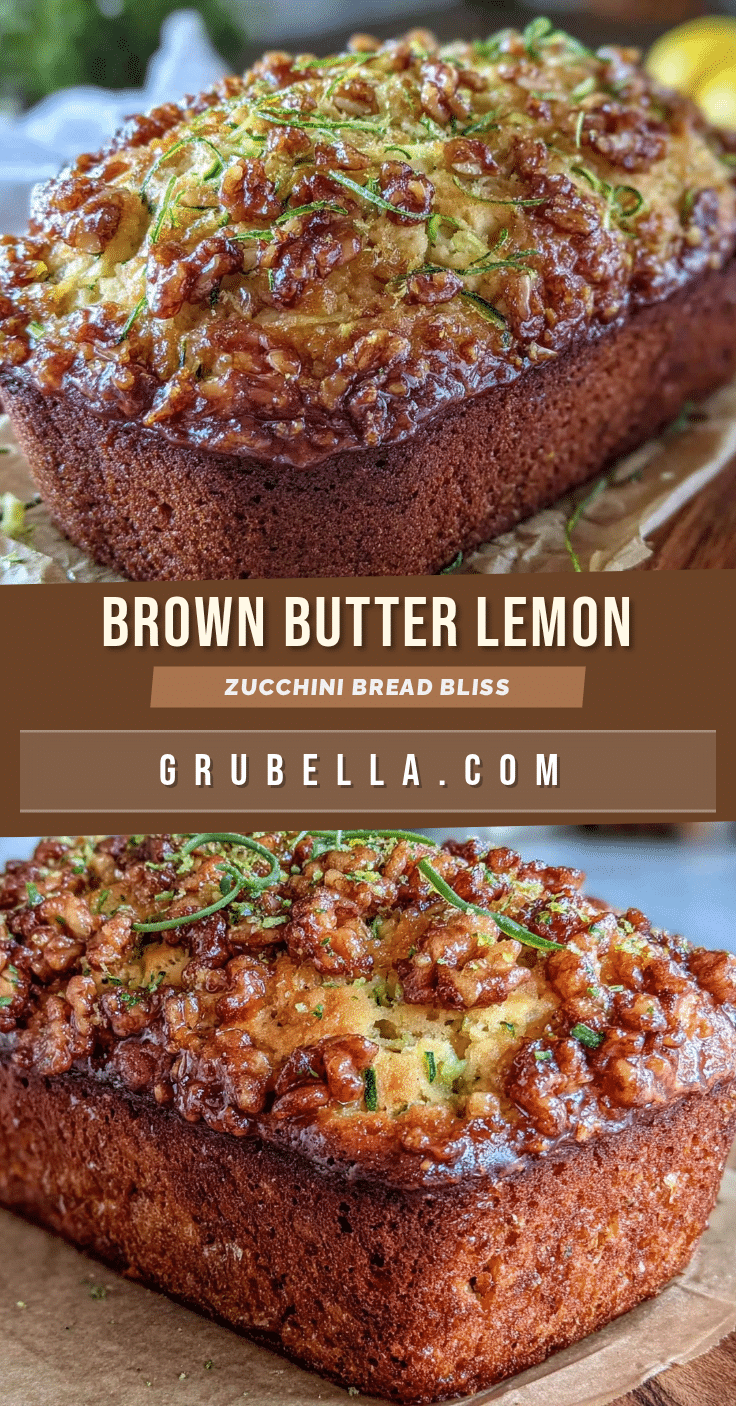 brown butter lemon zucchini bread recipe