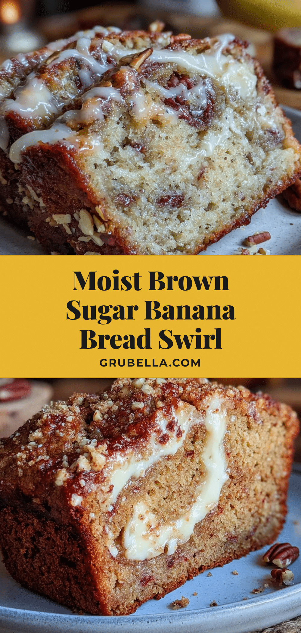 brown sugar oat pecan banana bread recipe