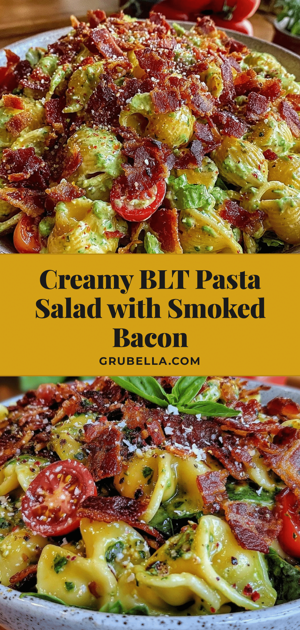 Creamy Classic BLT Pasta Salad recipe