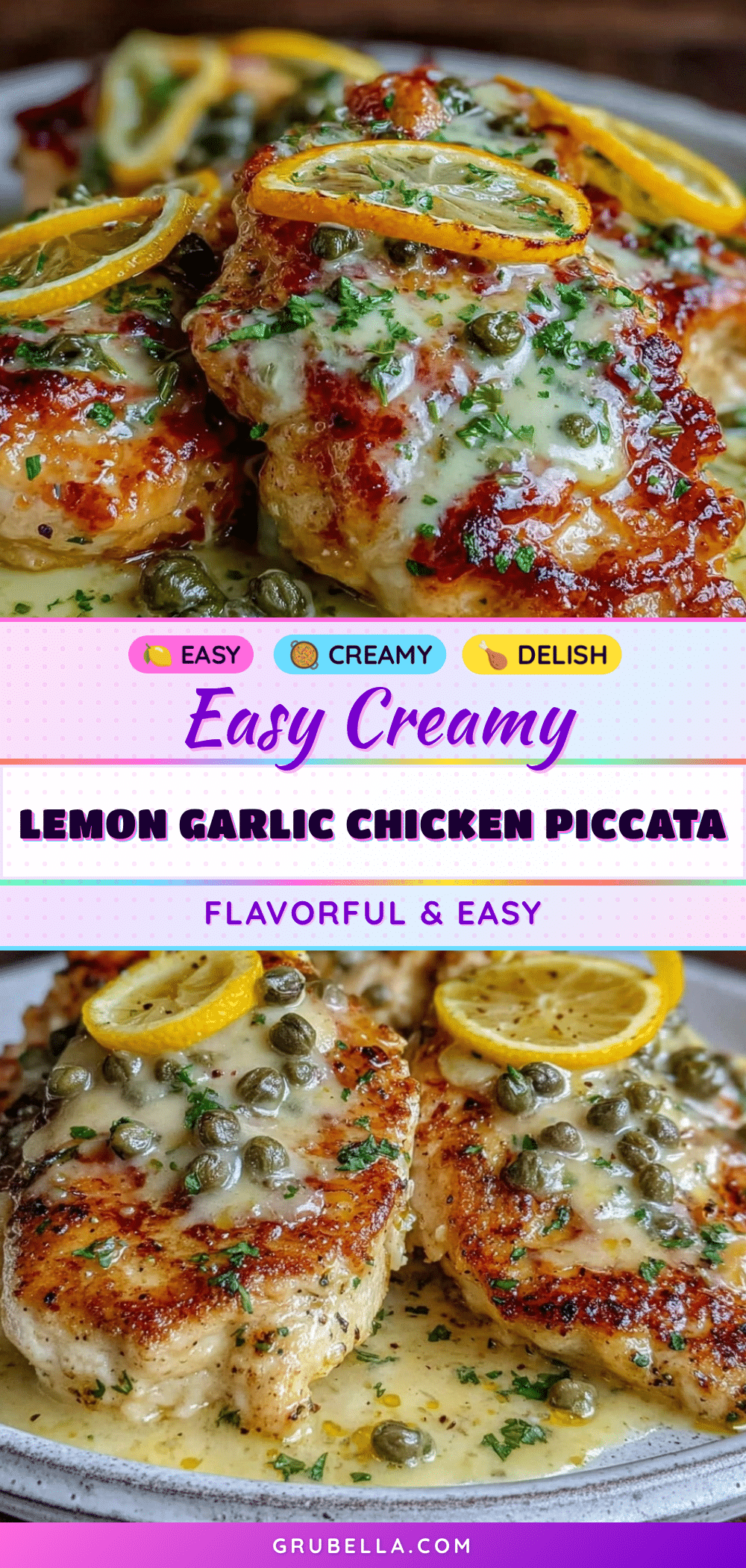 creamy lemon garlic chicken piccata recipe