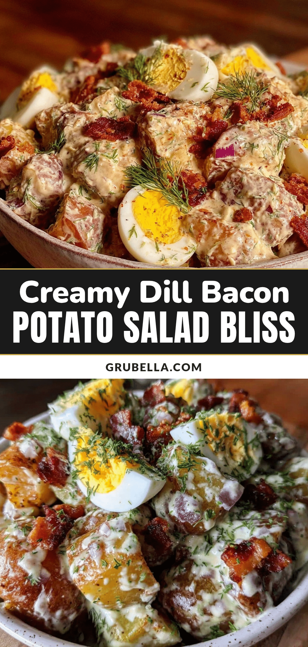 creamy old-fashioned dill bacon potato salad recipe