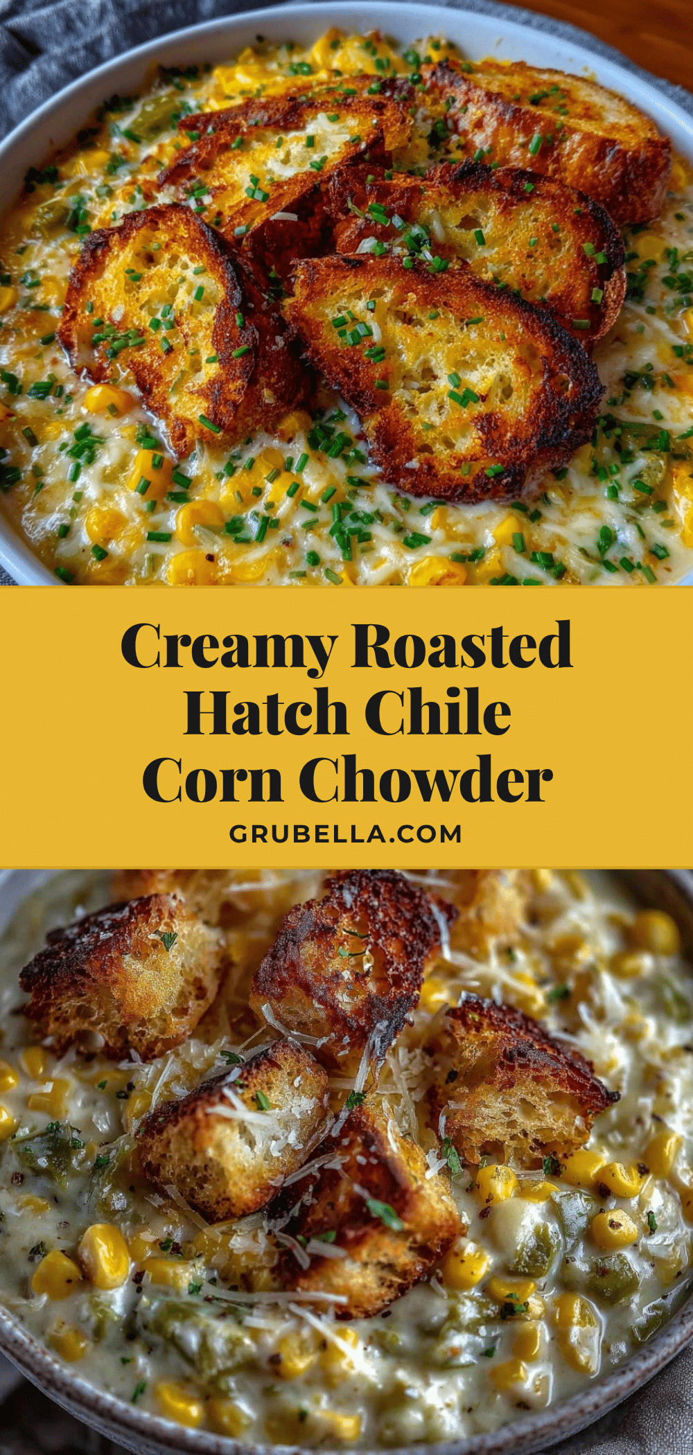 creamy roasted hatch chile and sweet corn chowder recipe