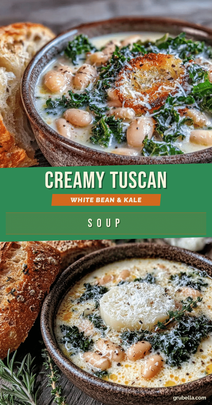 creamy tuscan white bean and kale soup recipe