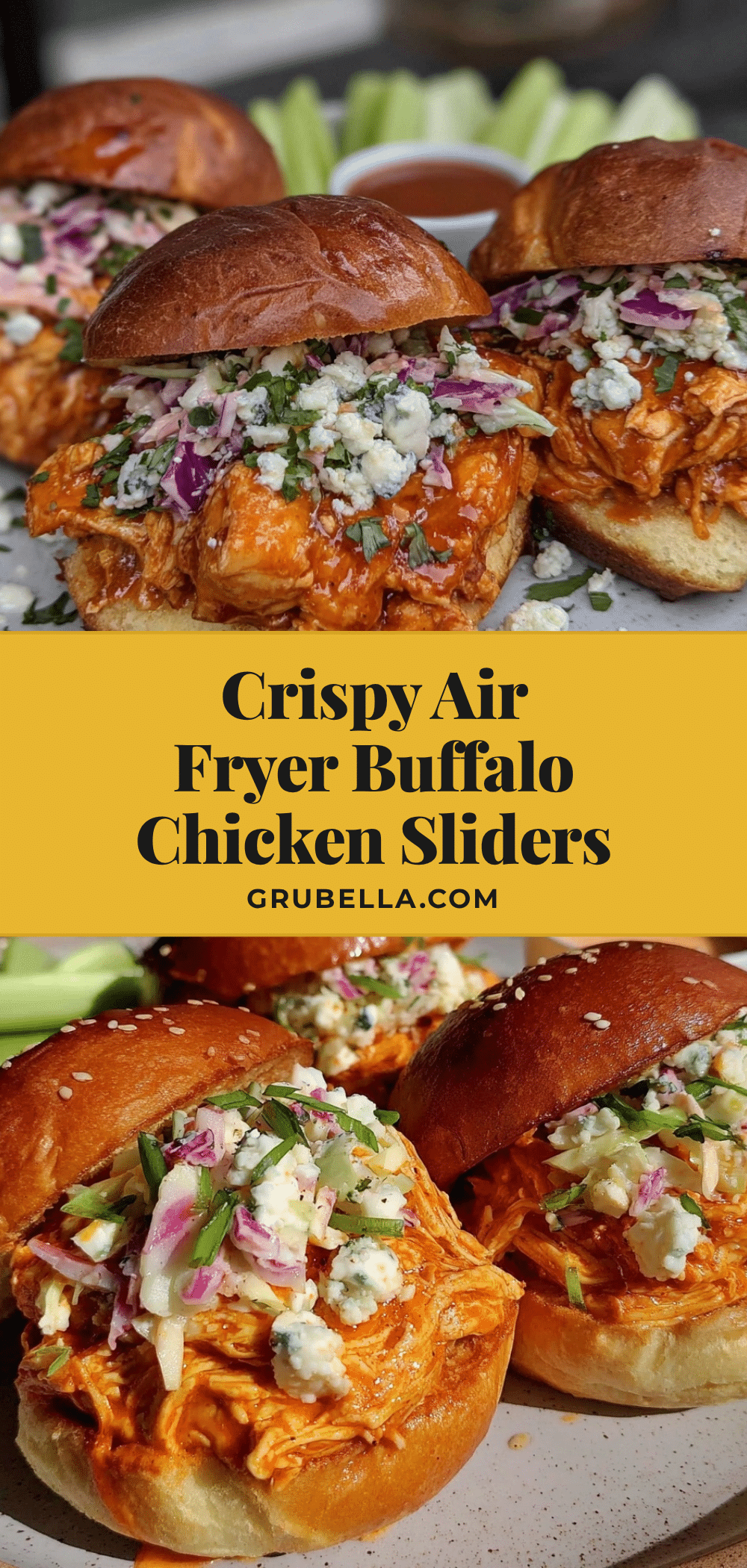 crispy air fryer buffalo chicken sliders recipe