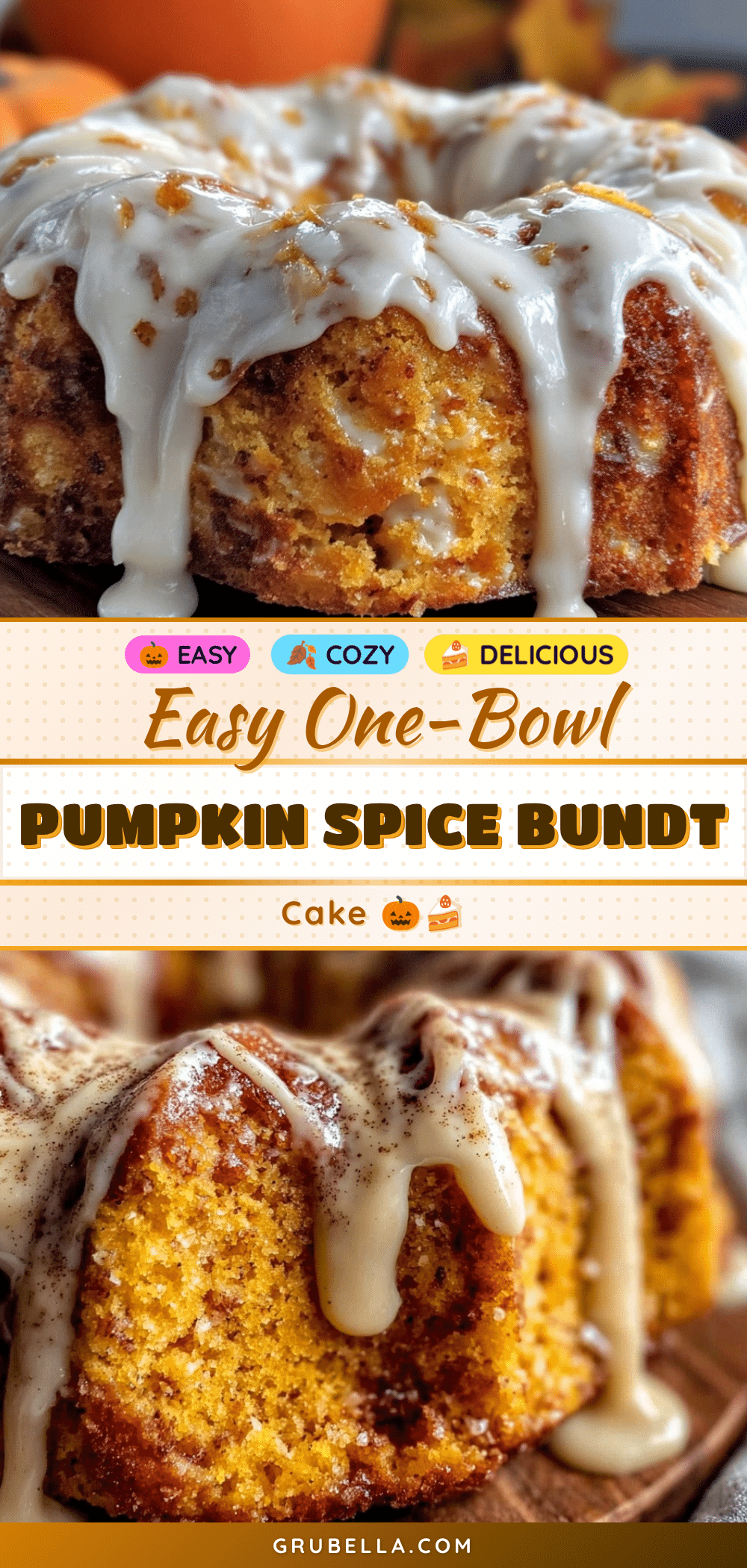 easy one-bowl pumpkin spice bundt cake recipe