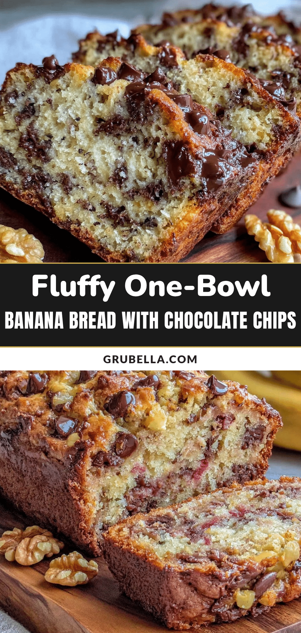 fluffy one-bowl banana bread recipe