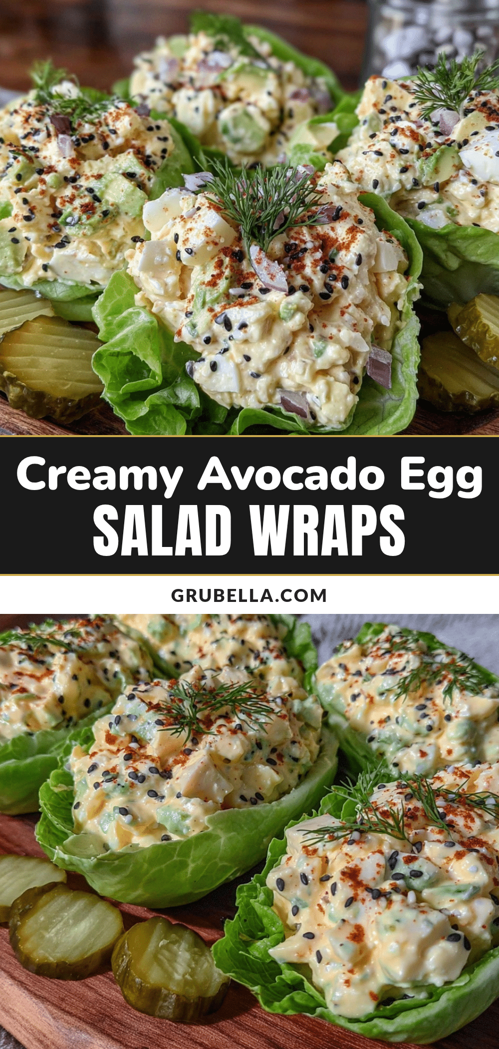 fresh avocado egg salad lettuce wraps recipe