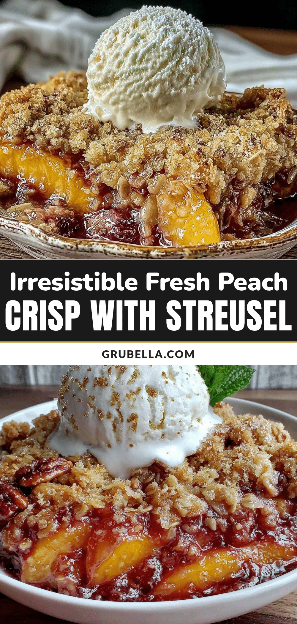 fresh peach crisp recipe