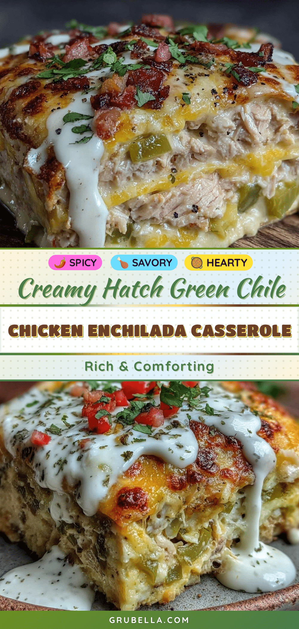 hatch green chile chicken enchilada casserole recipe