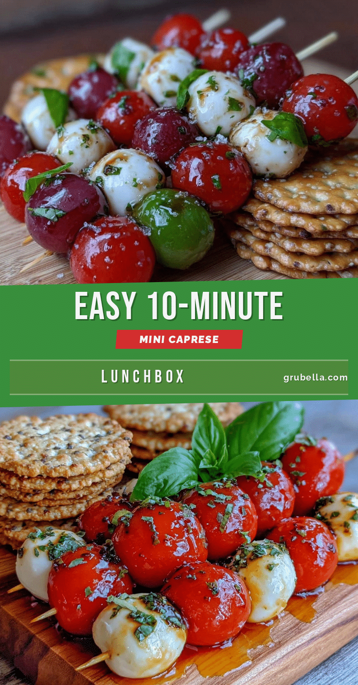 mini caprese lunch box recipe
