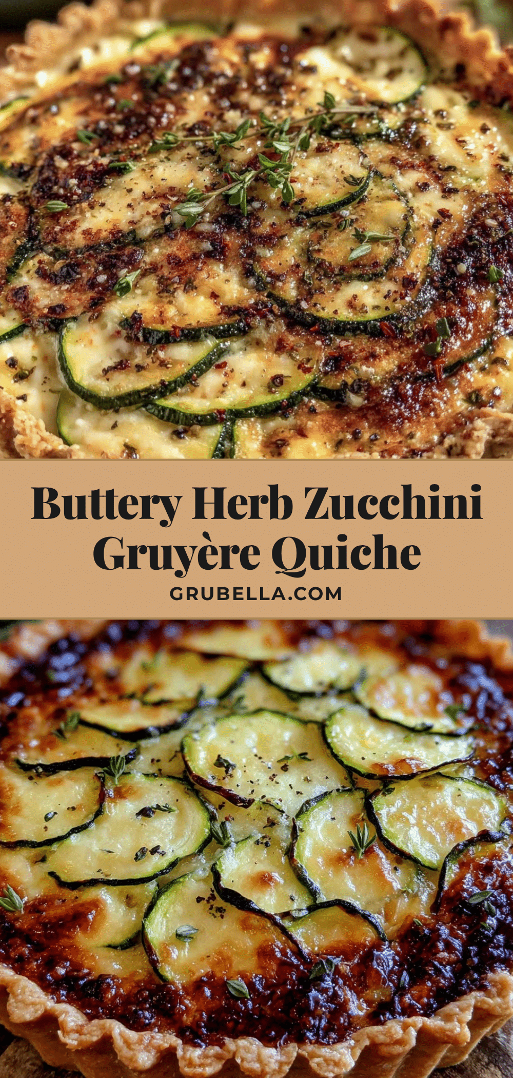 savory zucchini and gruyère quiche recipe