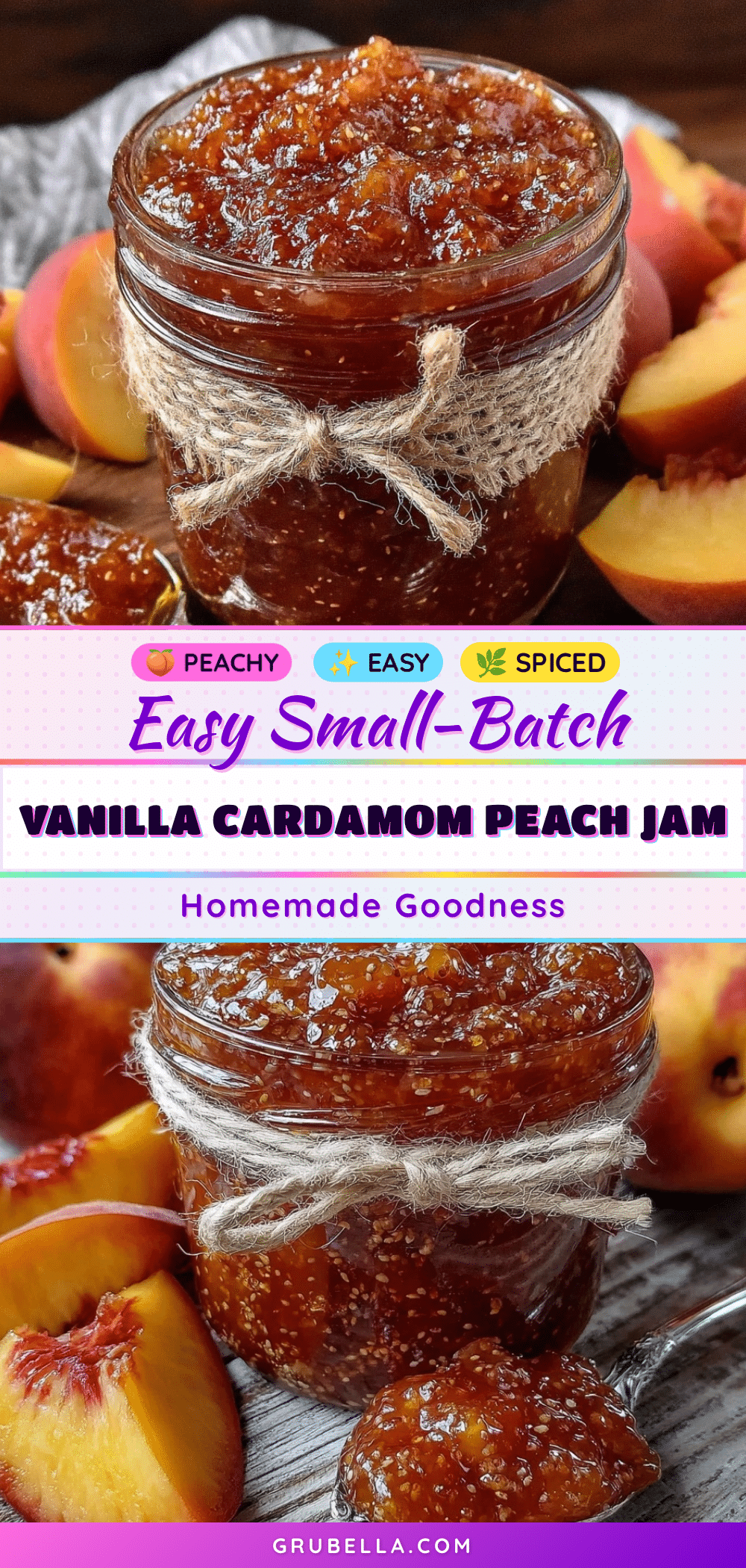 small-batch vanilla bean peach jam recipe