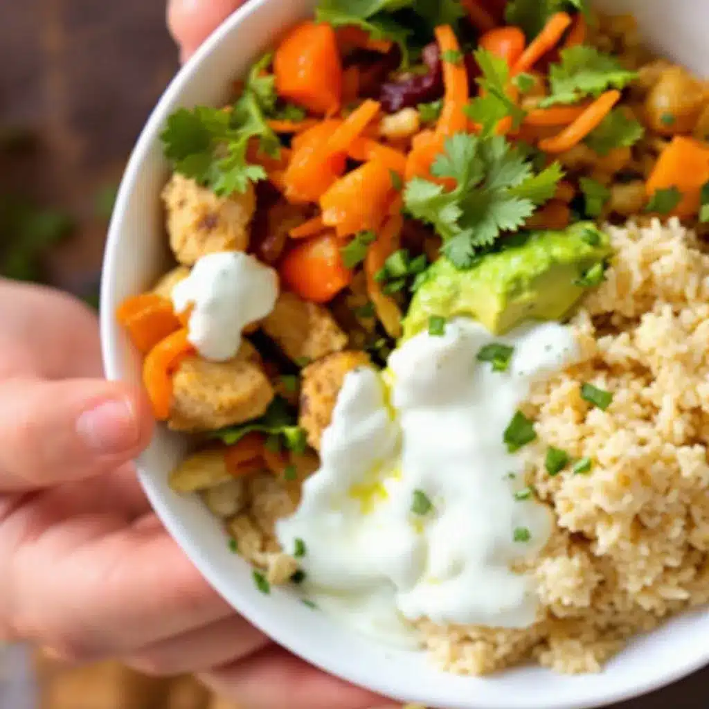 5-ingredient chicken and rice meal prep preparation steps
