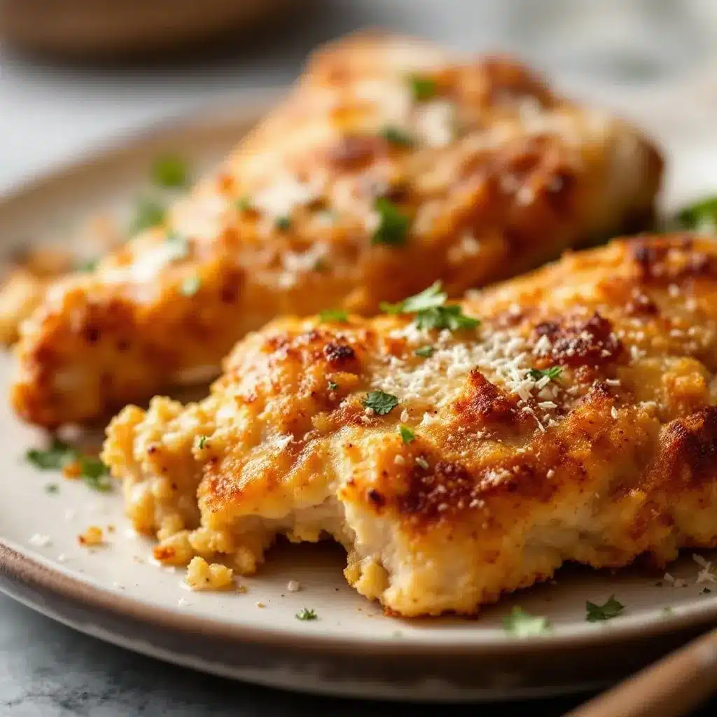 air fryer garlic parmesan chicken thighs preparation steps