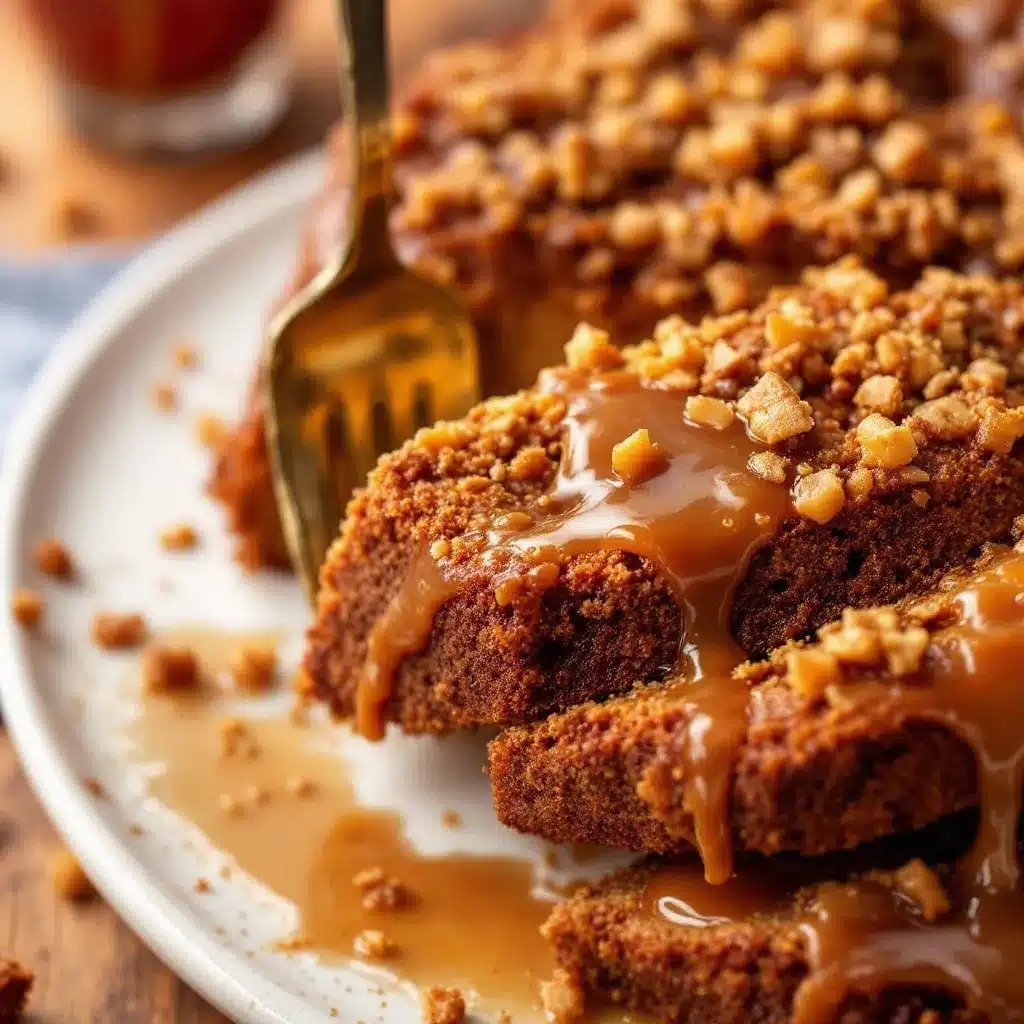 apple cider caramel cake preparation steps