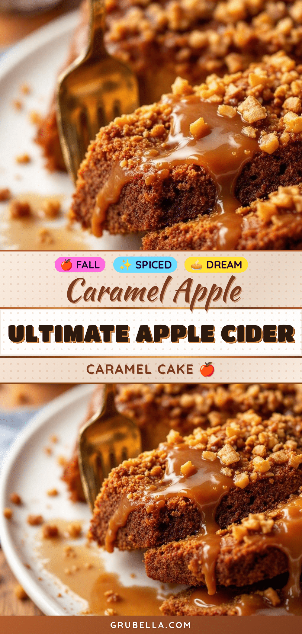 apple cider caramel cake recipe