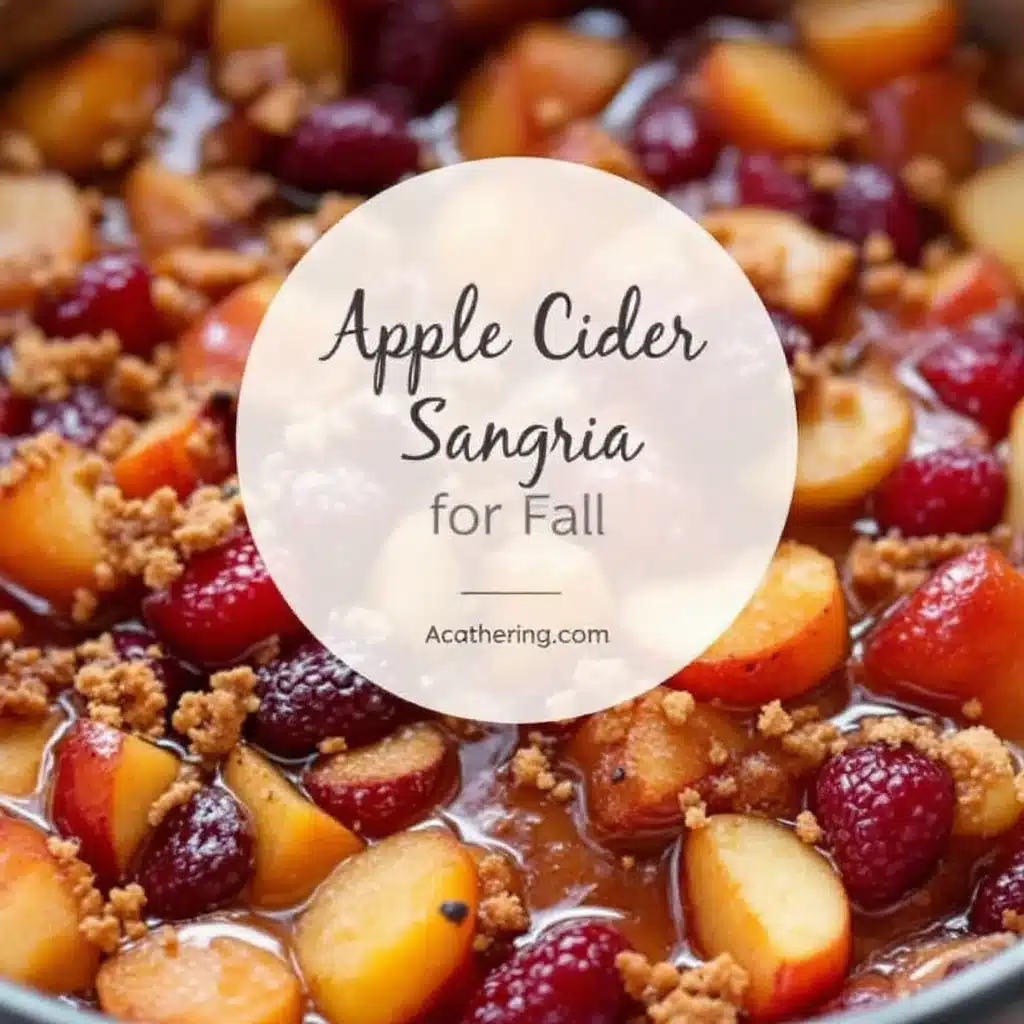 apple cider sangria - featured image