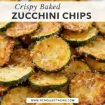 baked parmesan zucchini chips - featured image