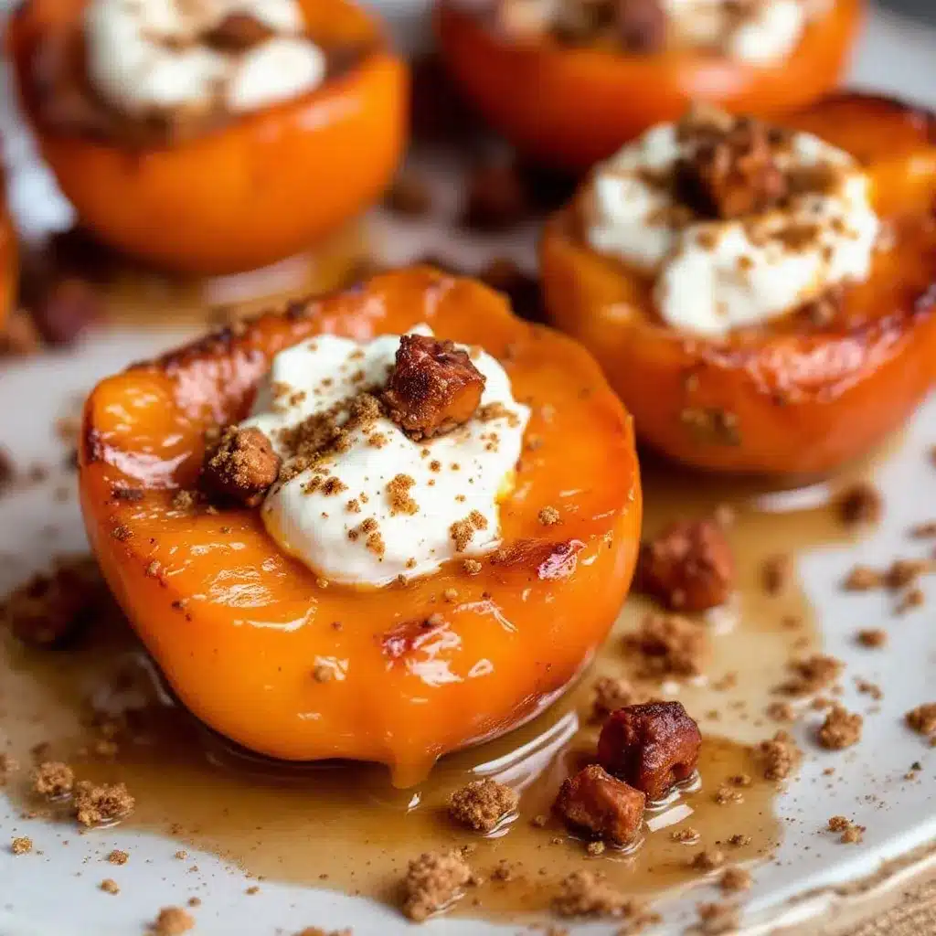 baked persimmons with honey ricotta preparation steps