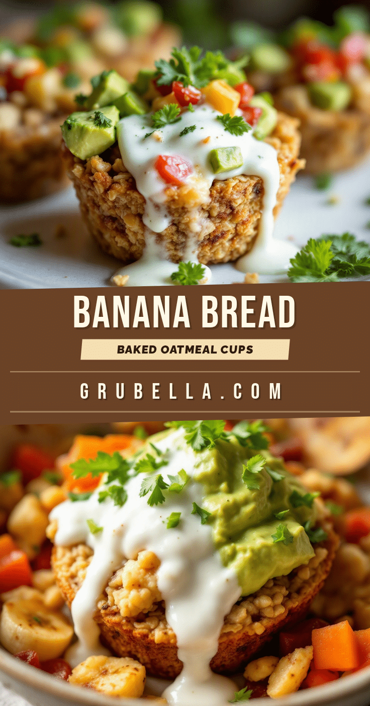 banana bread baked oatmeal cups recipe