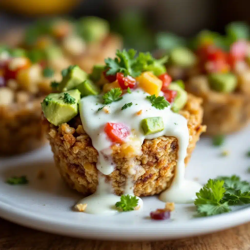 banana bread baked oatmeal cups - featured image