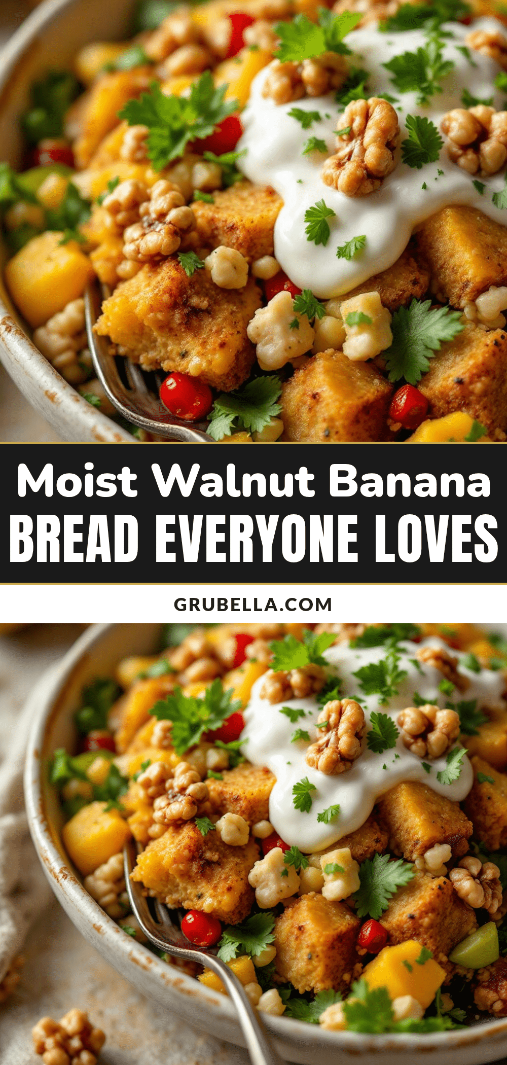 banana bread with walnuts recipe