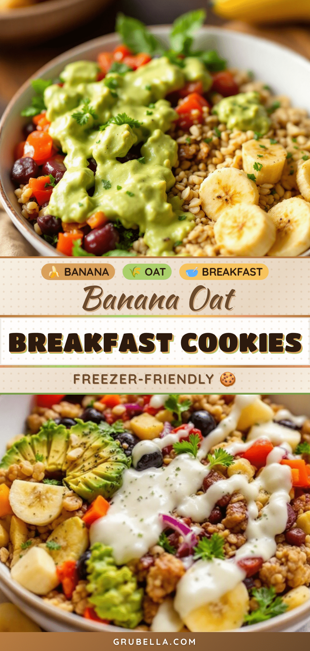 banana oat breakfast cookies recipe