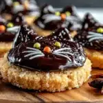 black cat halloween sugar cookies - featured image