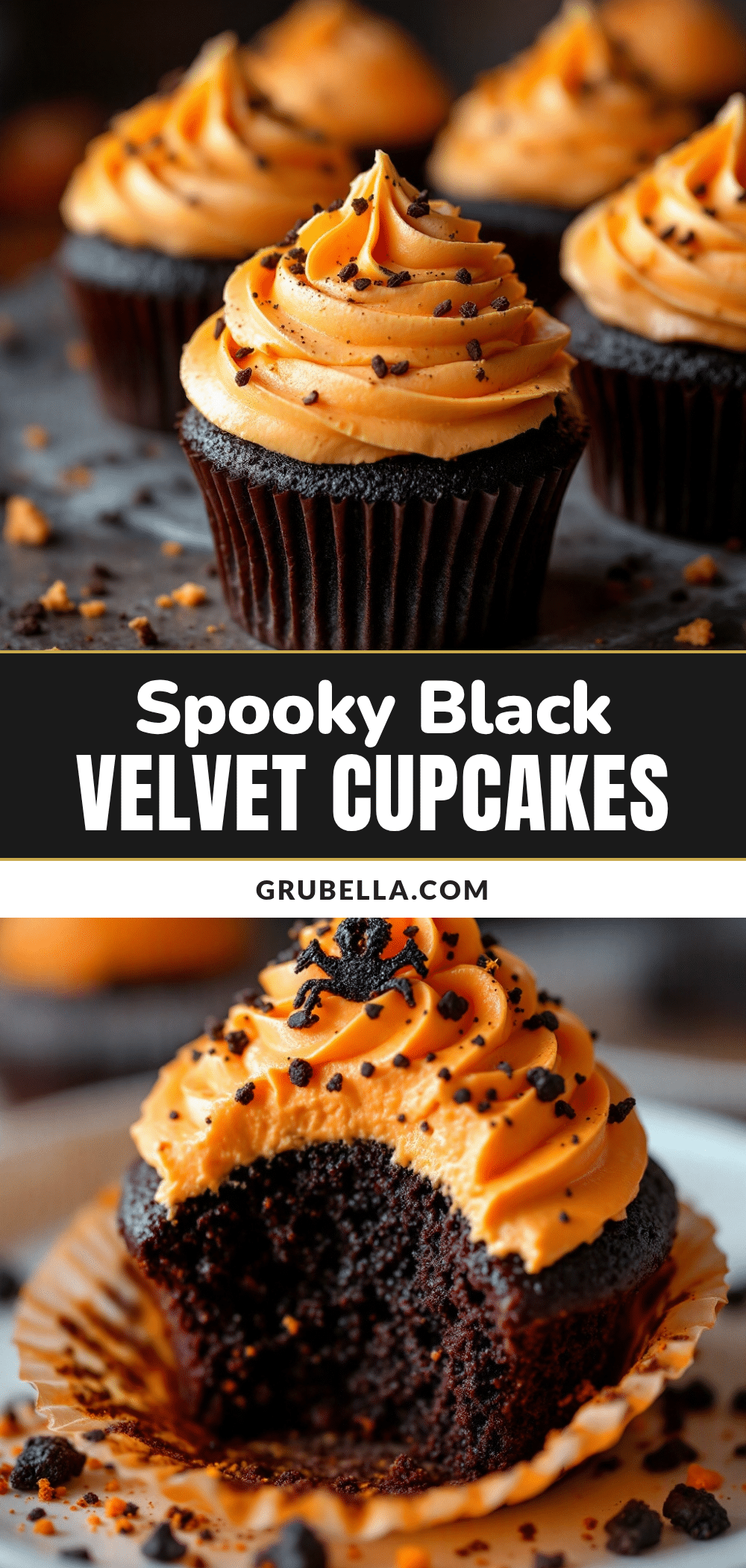 black velvet cupcakes with orange buttercream recipe