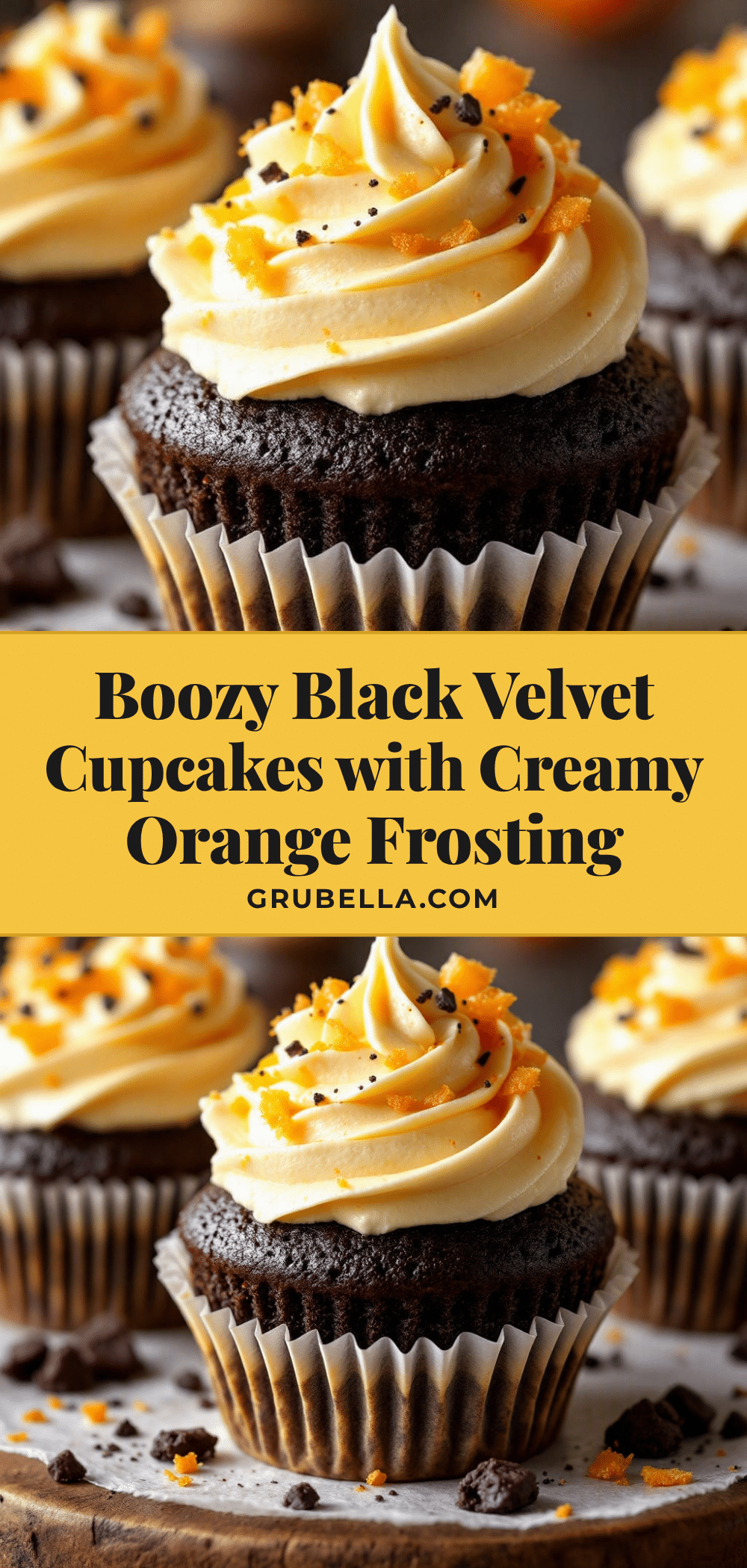 black velvet cupcakes with orange cream cheese frosting recipe