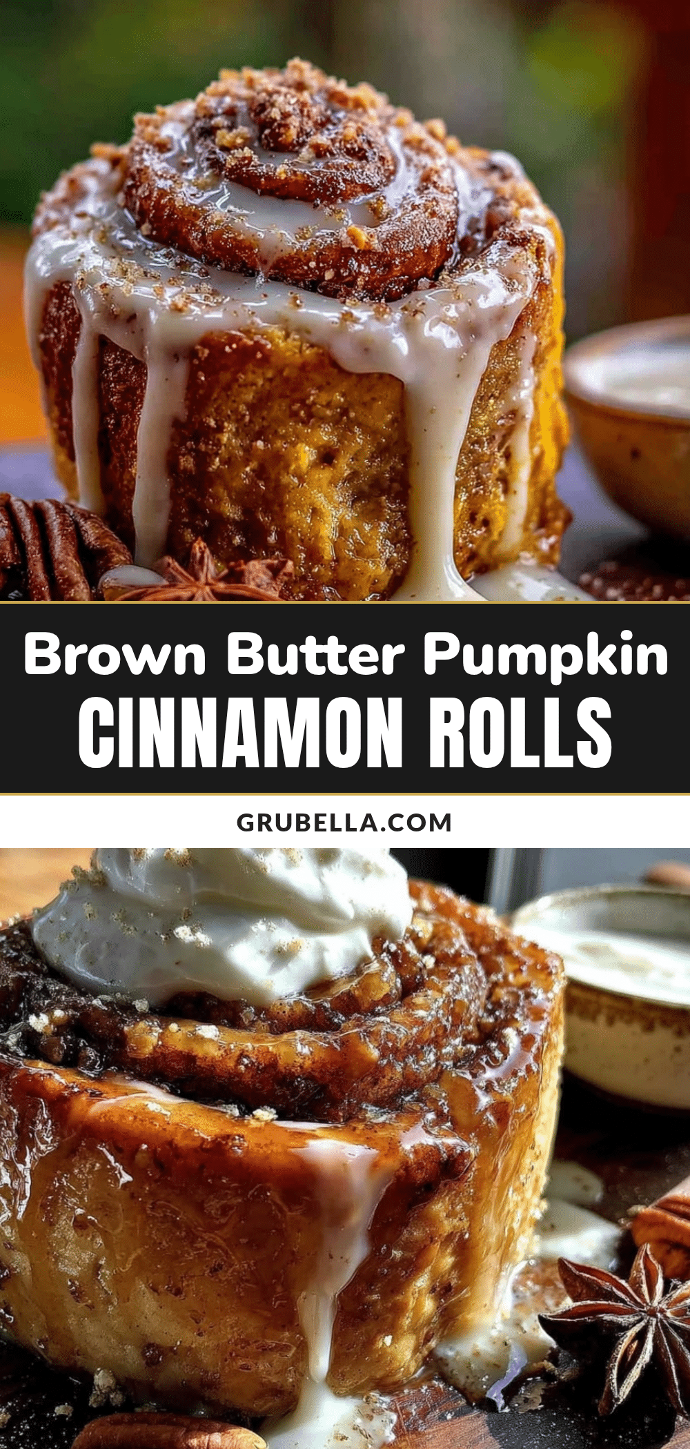 brown butter pumpkin cinnamon rolls recipe