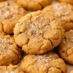 brown butter pumpkin snickerdoodle cookies - featured image