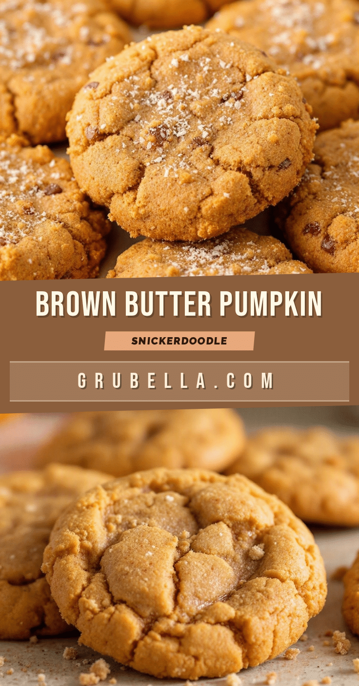 brown butter pumpkin snickerdoodle cookies recipe